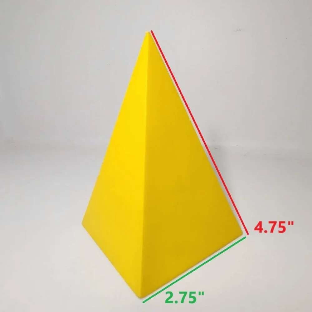 7 Piece Shapes Set 3D Geometric Plastic Forms Solids Drawing Forms Math Manipula